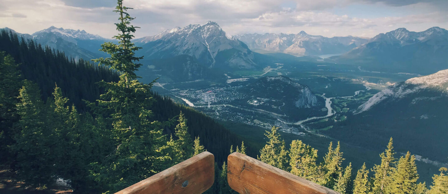 view over mountains